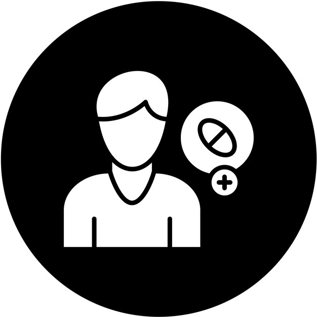 Diseño vectorial Estilo del icono de adicción