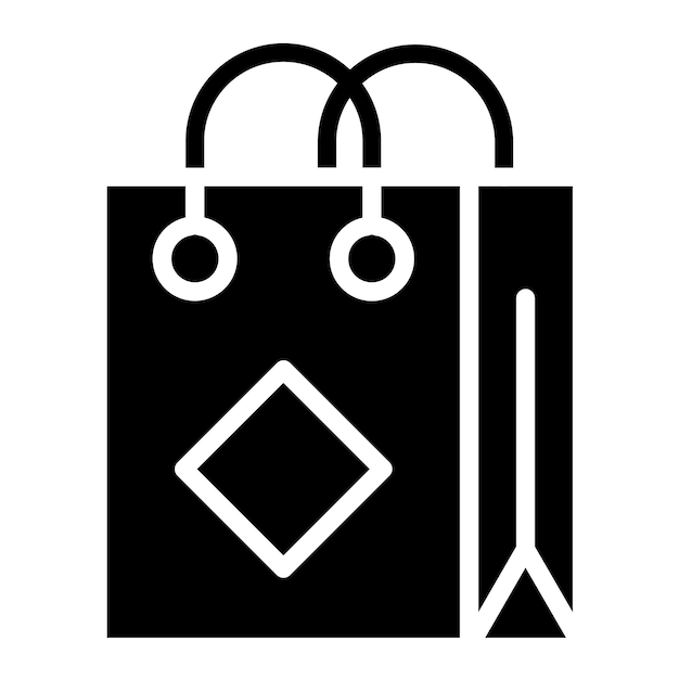 Diseño vectorial estilo de icono adicto a las compras