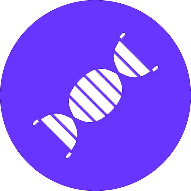 Diseño vectorial Estilo de icono de ADN