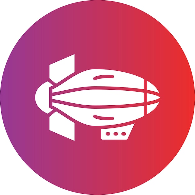 Diseño vectorial del estilo del icono de la aeronave