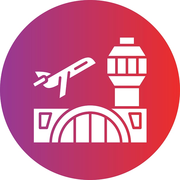 Diseño vectorial Estilo de icono de aeropuerto