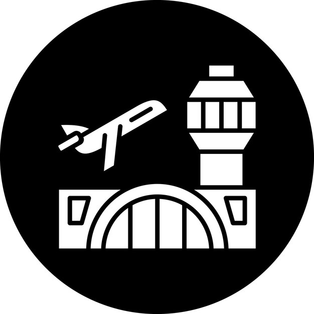 Diseño vectorial Estilo de icono de aeropuerto