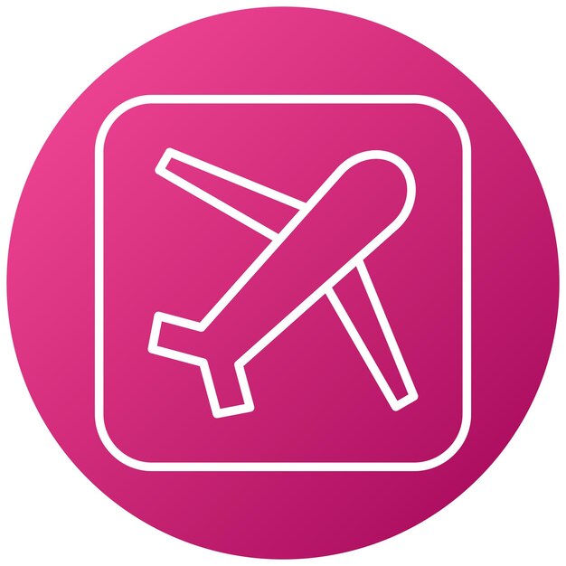 Diseño vectorial Estilo de icono de aeropuerto