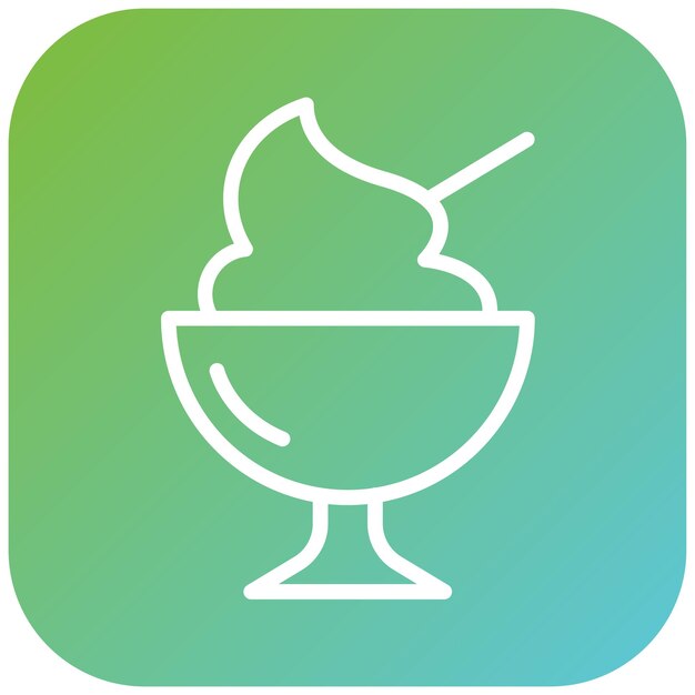 Diseño vectorial de estilo de icono de afeitado de hielo