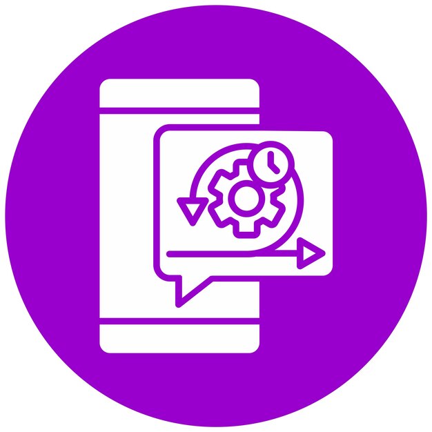 Diseño vectorial estilo de icono ágil