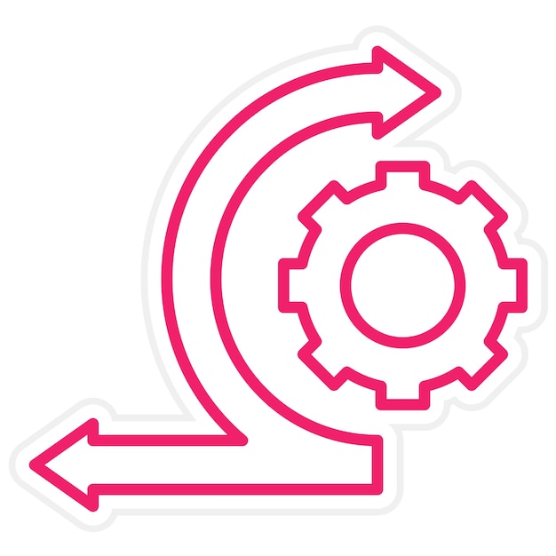 Diseño vectorial estilo de icono ágil