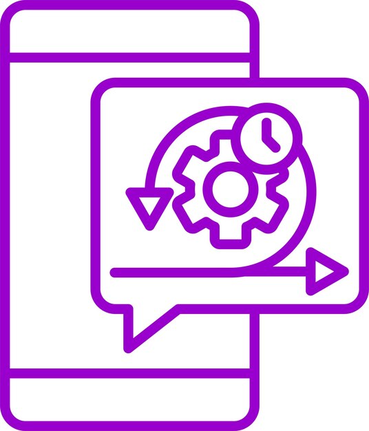 Diseño vectorial estilo de icono ágil