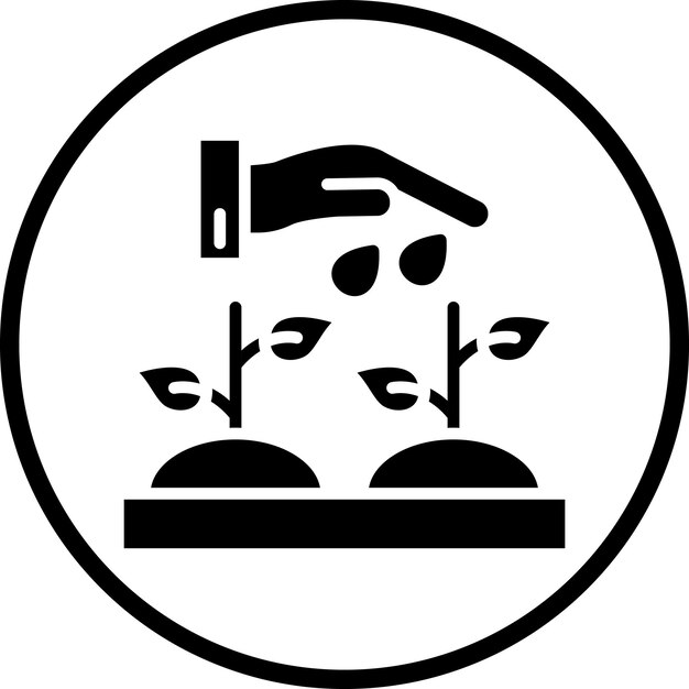 Diseño vectorial Estilo de icono de agricultura ecológica