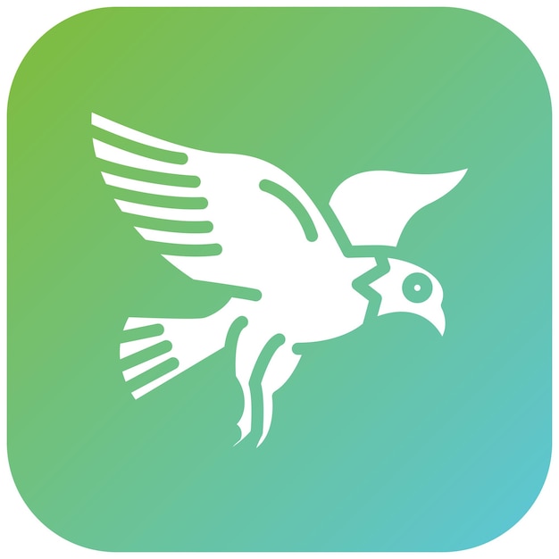 Diseño vectorial Estilo del icono del águila