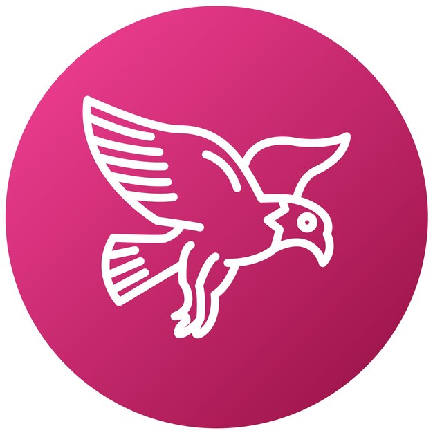 Diseño vectorial Estilo del icono del águila