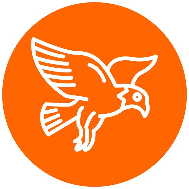 Diseño vectorial Estilo del icono del águila