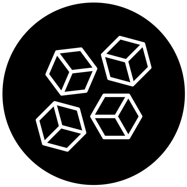 Diseño vectorial Estilo del icono de la aguja de azúcar