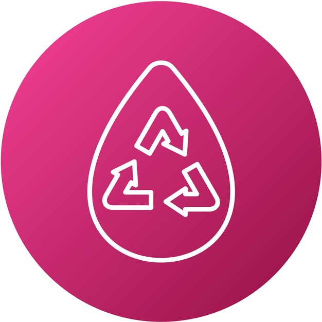 Diseño vectorial Estilo del icono de ahorro de agua