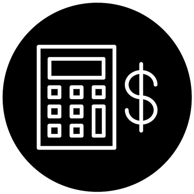Diseño vectorial Estilo del icono de ahorro de impuestos