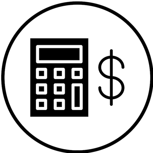 Diseño vectorial Estilo del icono de ahorro de impuestos
