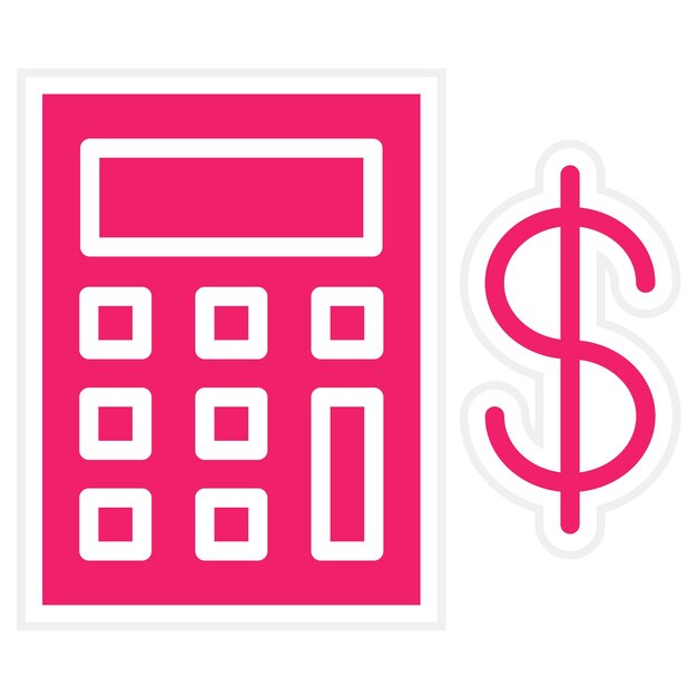 Diseño vectorial Estilo del icono de ahorro de impuestos