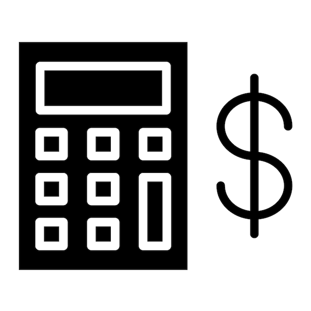 Diseño vectorial Estilo del icono de ahorro de impuestos