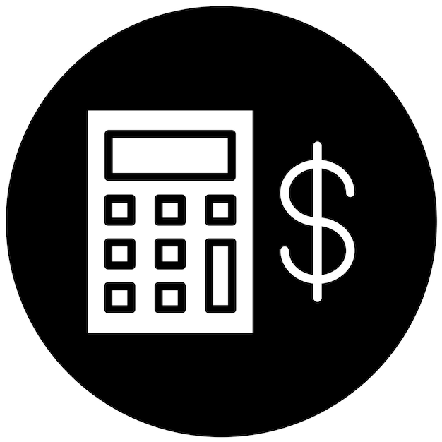 Diseño vectorial Estilo del icono de ahorro de impuestos