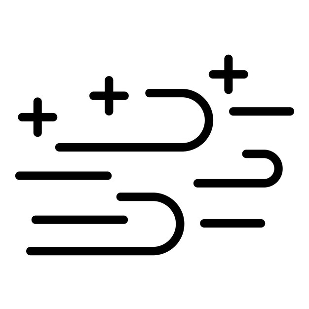 Diseño vectorial Estilo de icono de aire limpio