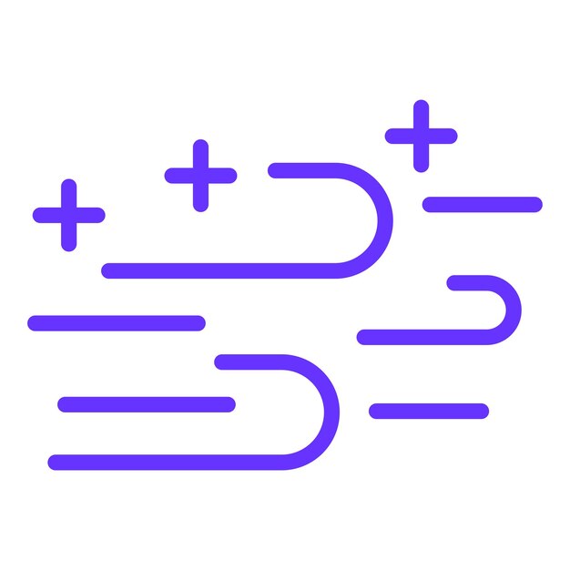 Diseño vectorial Estilo de icono de aire limpio