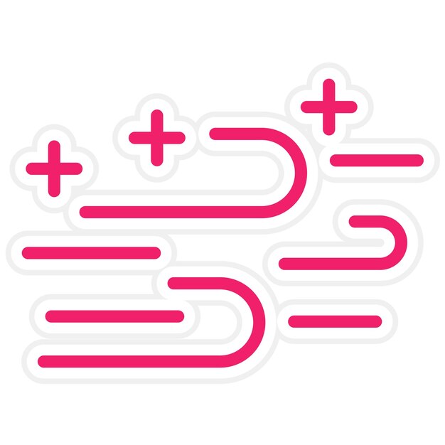 Diseño vectorial Estilo de icono de aire limpio