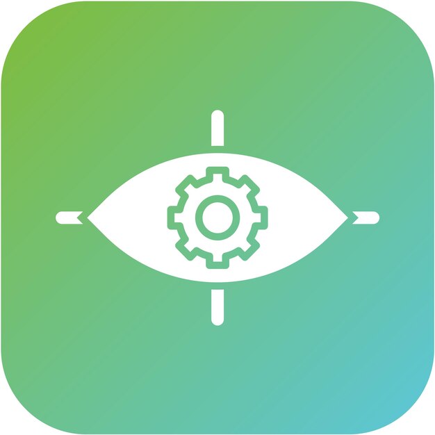 Diseño vectorial Estilo del icono de ajuste de ojos