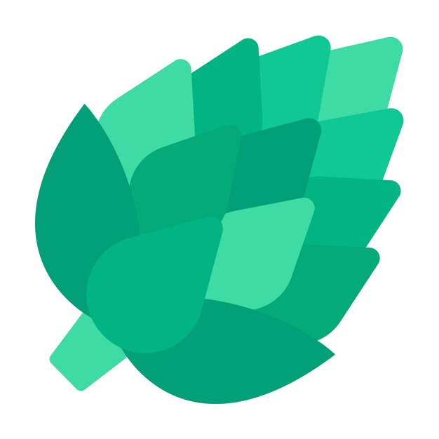 Diseño vectorial de estilo de icono de alcachofa