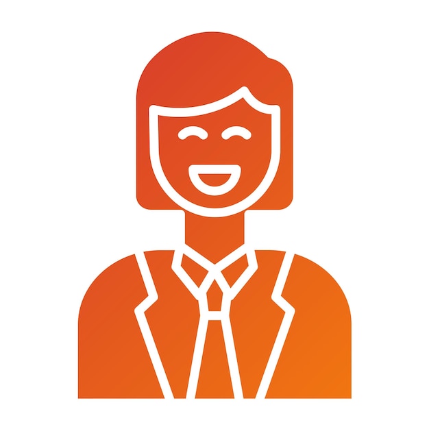 Diseño vectorial de estilo de icono alegre