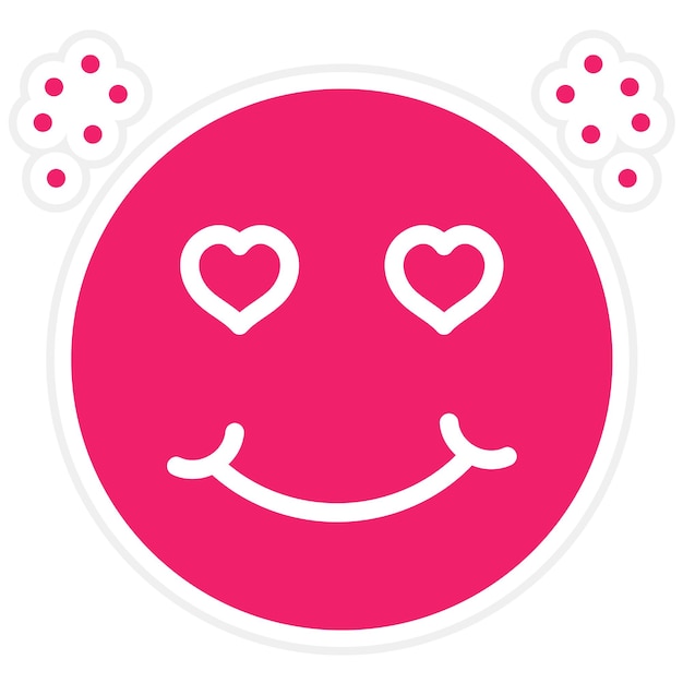 Diseño vectorial Estilo de icono alegre