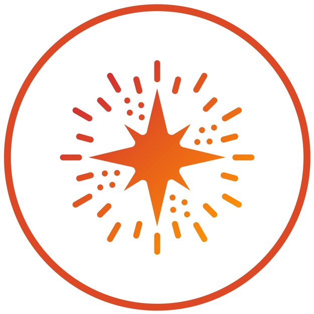 Diseño vectorial estilo de icono de alegría reluciente