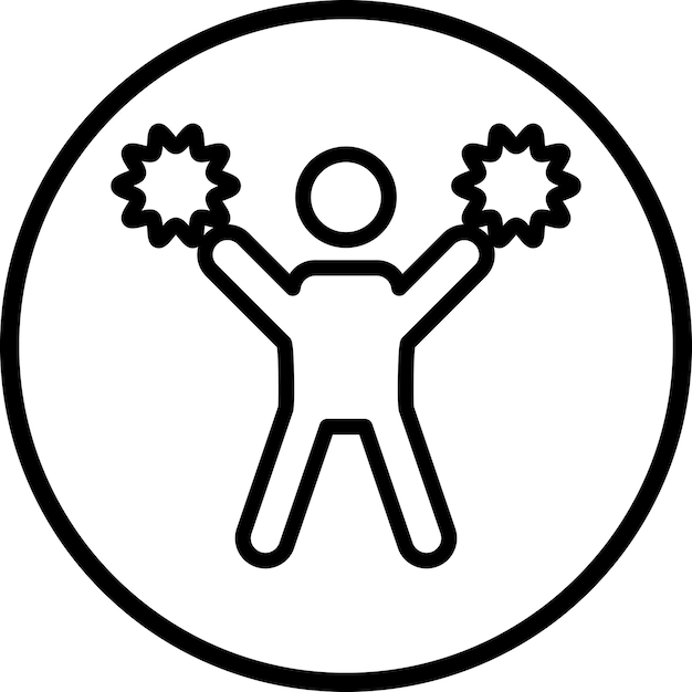 Diseño vectorial de estilo de icono de alegría