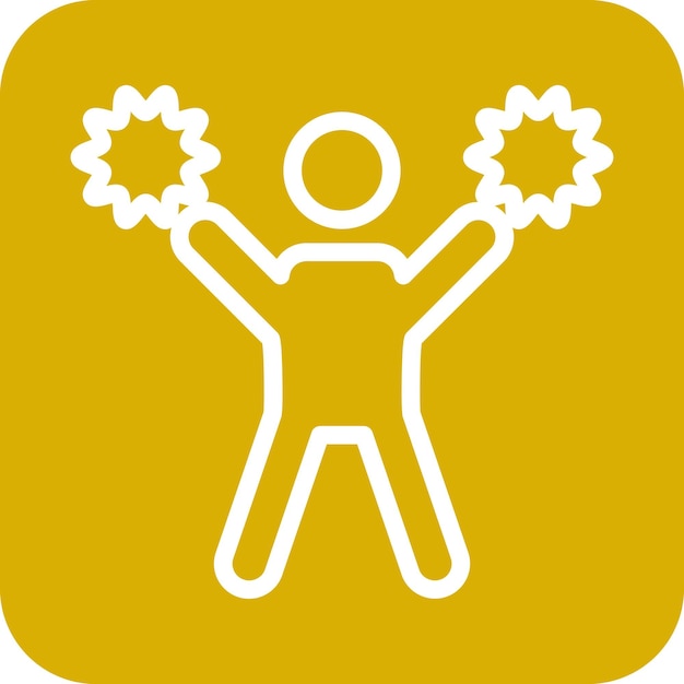Diseño vectorial de estilo de icono de alegría