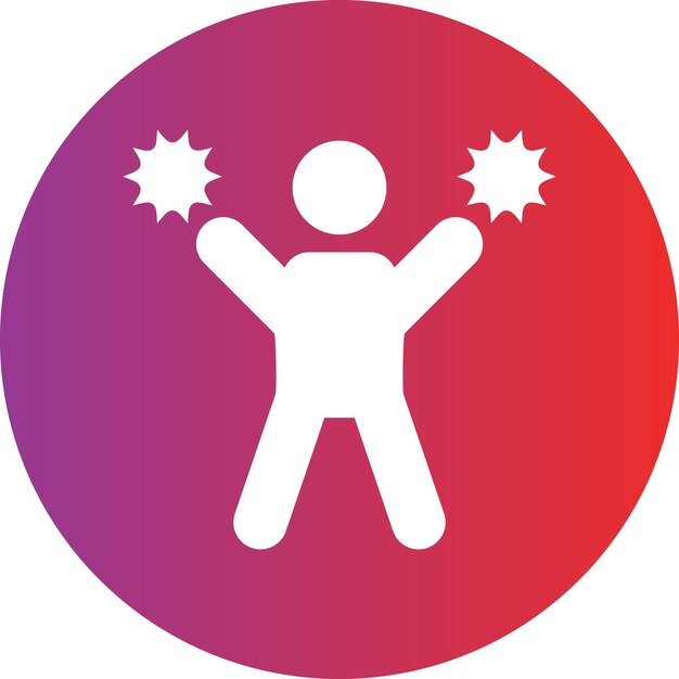 Diseño vectorial de estilo de icono de alegría