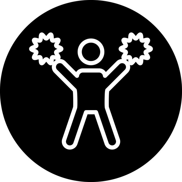 Diseño vectorial de estilo de icono de alegría