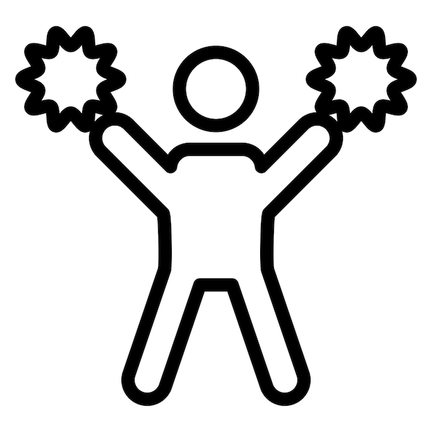 Diseño vectorial de estilo de icono de alegría