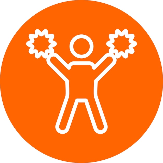 Diseño vectorial de estilo de icono de alegría