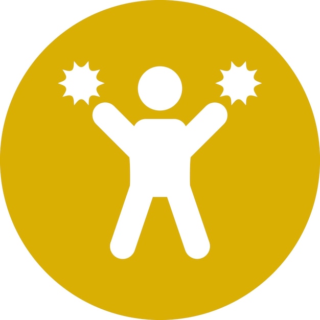 Diseño vectorial de estilo de icono de alegría