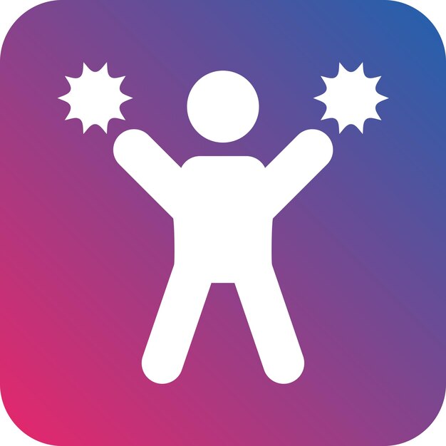 Diseño vectorial de estilo de icono de alegría