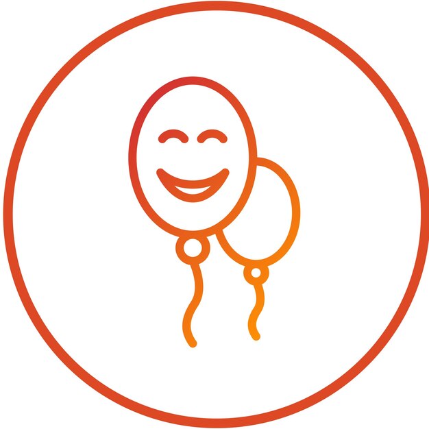 Diseño vectorial Estilo de icono de alegría