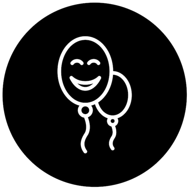 Diseño vectorial Estilo de icono de alegría