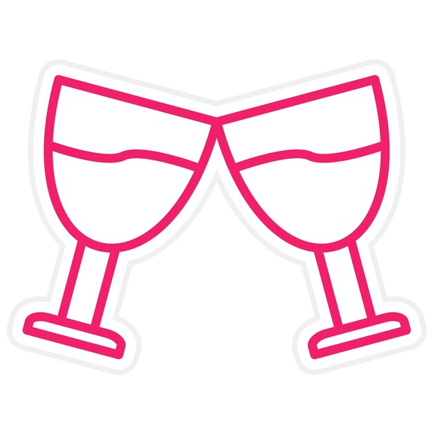 Diseño vectorial de estilo de icono de alegría