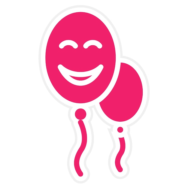 Diseño vectorial Estilo de icono de alegría