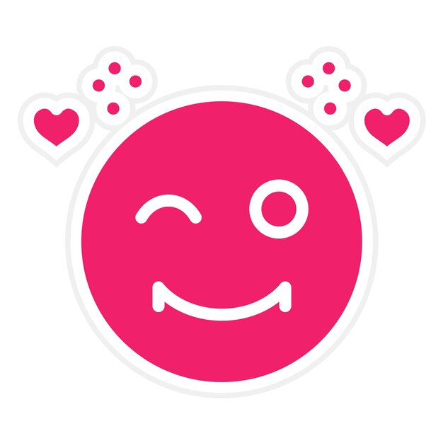 Diseño vectorial Estilo de icono de alegría