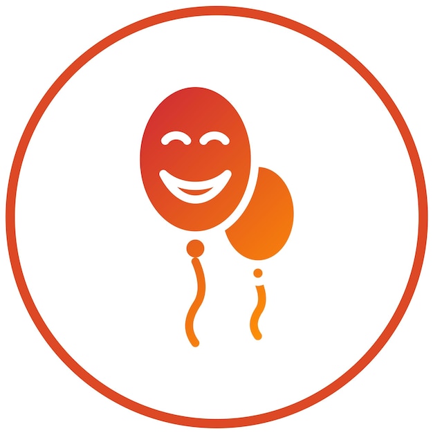Diseño vectorial Estilo de icono de alegría