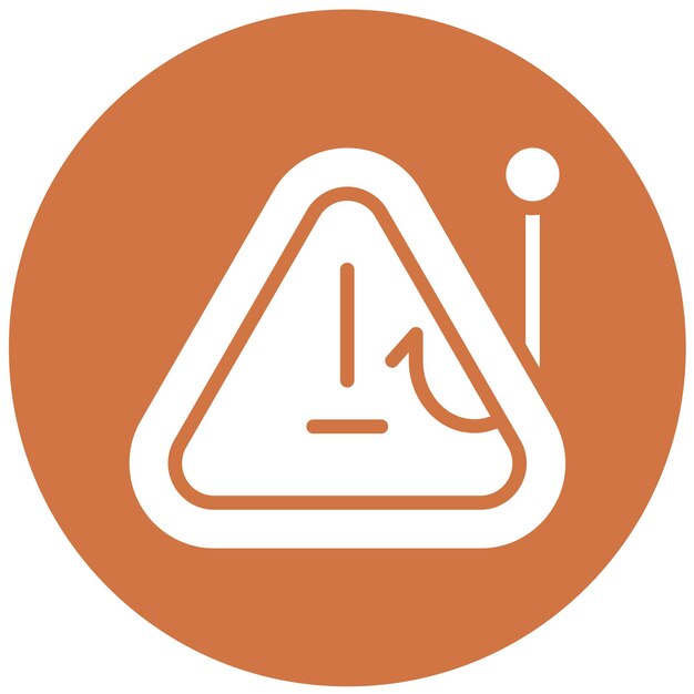 Diseño vectorial del estilo del icono de alerta de phishing