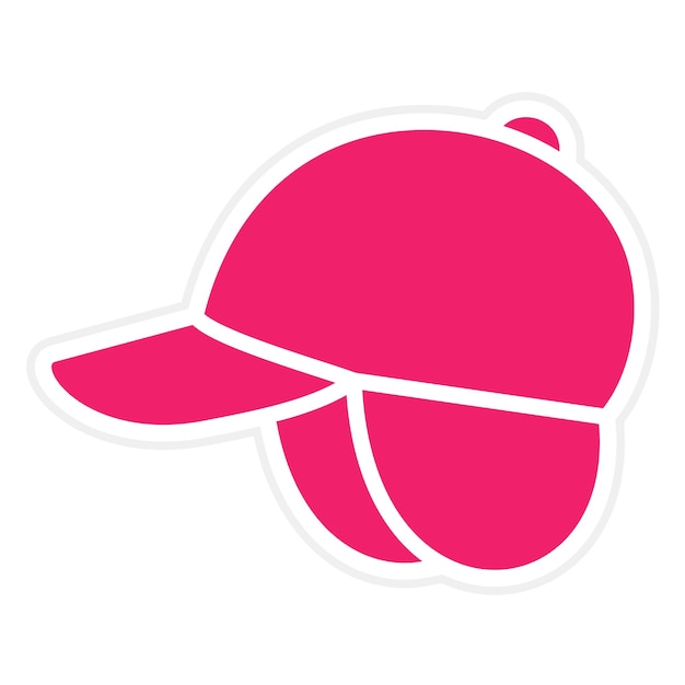 Diseño vectorial del estilo del icono de las aletas auriculares