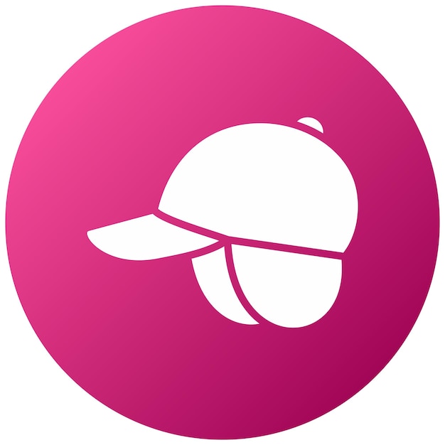 Diseño vectorial del estilo del icono de las aletas auriculares