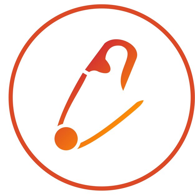 Diseño vectorial Estilo del icono del alfiler