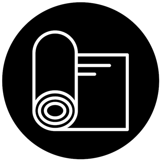 Diseño vectorial Estilo del icono de la alfombra desplegable