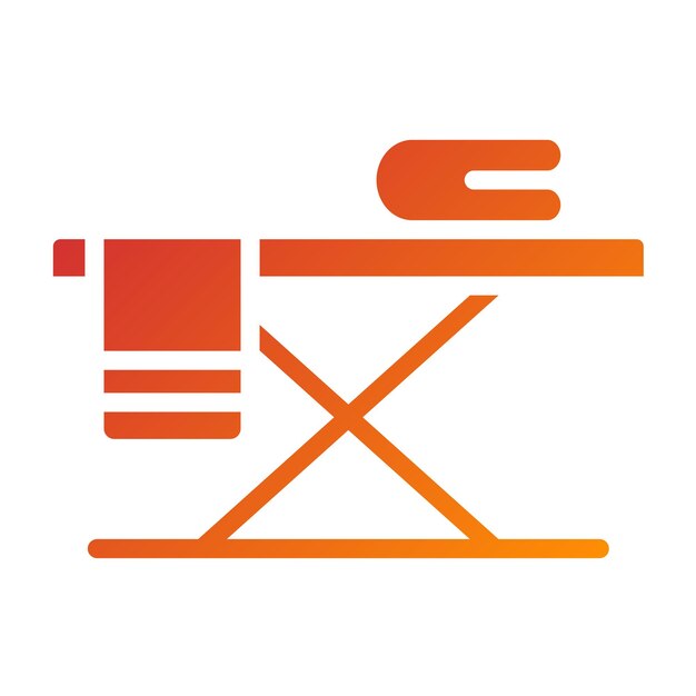 Diseño vectorial Estilo del icono de la alfombra de planchado